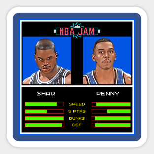 Shaq & Penny - NBA Jam Edition Sticker